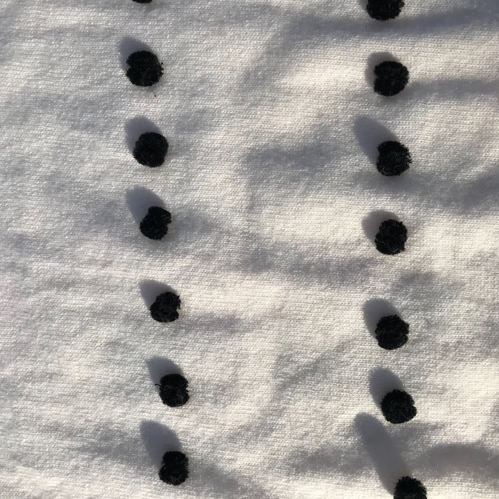 SOLD J. Crew Polka Dot Pom Pom Wool Blend Sweater - Picture 5 of 6